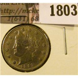 1803 . 1883 V Nickel With No Cents