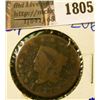 Image 1 : 1805 . 1817 Coronet Head Large Cent