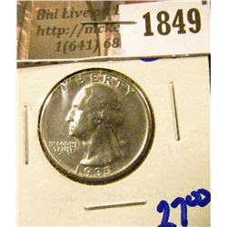 1849 . 1938 Washington Quarter