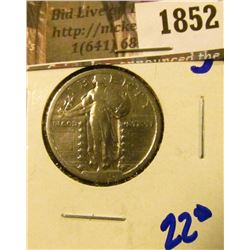 1852 . 1920 Standing Liberty Quarter