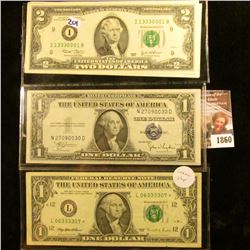 1860 . Series Of 1935-C One Dollar Blue Seal Silver Certificate, Th