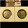 Image 2 : 1862 . 1937-D and 1939-A Silver German 2 Mark Coins.  They Both Gav