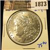 Image 1 : 1873 . 1890 MORGAN DOLLAR