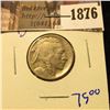 Image 1 : 1876 . 1915-D Semi Key Date Buffalo Nickel With Horn Visible