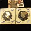 Image 1 : 1879 . 2000-S and 2001-S Silver Proof Half Dollars