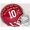 Image 1 : AJ McCarron Signed Alabama Full-Size Authentic Pro-Line Helmet with (4) Career Stats Inscriptions (R