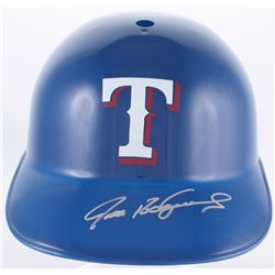Ivan Rodriguez Signed Rangers Full-Size Replica Batting Helmet (JSA COA)