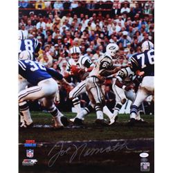 Joe Namath Signed Jets 16x20 Photo (JSA COA  Joe Namath Hologram)