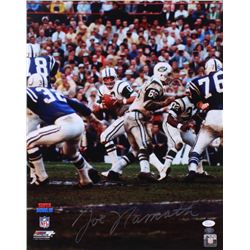 Joe Namath Signed Jets 16x20 Photo (JSA COA  Joe Namath Hologram)