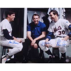 Tom Seaver, Jerry Koosman  Nolan Ryan Signed Mets 16x20 Photo (FSC COA  Ryan Hologram)