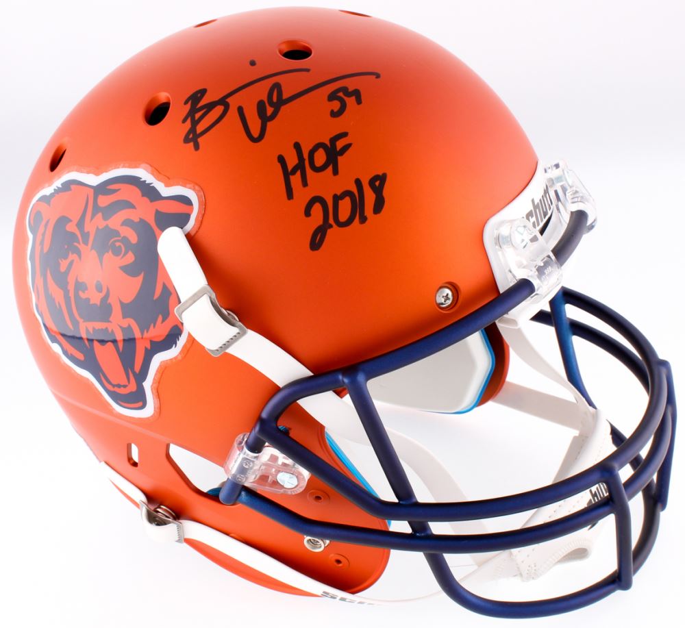 brian urlacher signed helmet