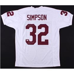 O.J. Simpson Signed USC Trojans Jersey Inscribed "Heisman 68'" (JSA COA)