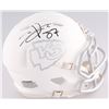 Image 1 : Travis Kelce Signed Chiefs Matte White ICE Mini Speed Helmet (JSA COA)