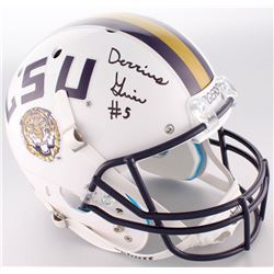 Derrius Guice Signed LSU Tigers Full-Size Helmet (JSA COA)