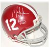 Image 1 : Mark Ingram Signed Alabama Crimson Tide Mini Helmet Inscribed "Roll Tide!" (Ingram Hologram  Upper D