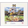 Image 1 : Bo Schembechler Signed LE Michigan Wolverines "Bugs Knows Bo" 19x23 Lithograph (JSA COA)