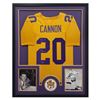 Image 1 : Billy Cannon Signed LSU Tigers 34x42 Custom Framed Jersey Inscribed "Heisman Trophy 59" (Radtke COA)