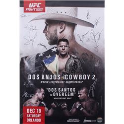 UFC on FOX 17 Dos Anjos vs. Cerrone 27x39 Poster Signed by (26) with Rafael Dos Anjos, Donald Cerron