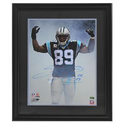 Steve Smith Sr. Signed Panthers 23x27 Custom Framed Photo Display (Radtke COA)