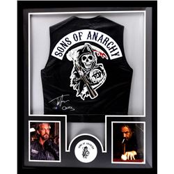 Tommy Flanagan Signed  Sons of Anarchy  34x42 Custom Framed Vest Inscribed  Chibs  (Radtke COA)