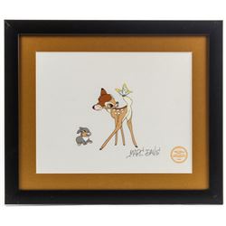 Marc Davis Signed LE "Bambi" 16x19 Custom Framed Animation Serigraph Cel (JSA ALOA)