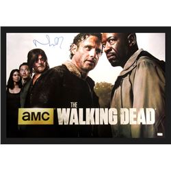 Norman Reedus Signed  The Walking Dead  42x49 Custom Framed Poster Display (Radtke COA)