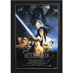 Anthony Daniels Signed  Star Wars: Return of the Jedi  29x42 Custom Framed Poster Display Inscribed 