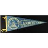 Image 1 : 1969 Vintage Original Apollo 11 "First Landing on the Moon" Pennant (Neil Armstrong, Buzz Aldrin  Mi