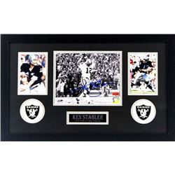 Ken Stabler Signed Raiders 16x26 Custom Framed Photo Display (Radtke COA  Stabler Hologram)