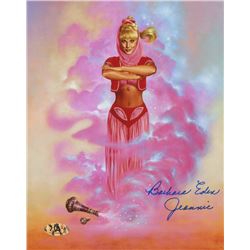 Barbara Eden Signed  I Dream of Jeannie  8x10 Photo Inscribed  Jeannie  (MAB Hologram)