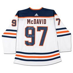 Connor McDavid Signed LE Oilers Jersey Inscribed  #1 Pick 2015  (UDA COA)