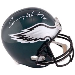 Carson Wentz Signed Eagles Full-Size Helmet Inscribed  A01  (Fanatics)