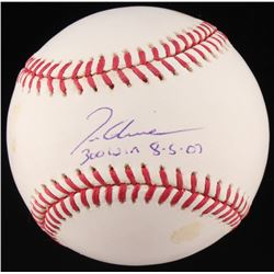 Tom Glavine Signed OML Baseball Inscribed  300 Win 8-5-07  (MLB Hologram  Fanatics Hologram)