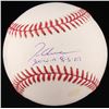 Image 1 : Tom Glavine Signed OML Baseball Inscribed "300 Win 8-5-07" (MLB Hologram  Fanatics Hologram)