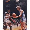 Image 1 : Magic Johnson  Larry Bird Signed 16x20 Photo (PSA Hologram  Bird Hologram)