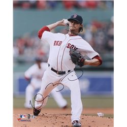 Clay Buchholz Signed Red Sox 16x20 Photo Inscribed  Boston Strong  (MLB Hologram, Fanatics Hologram)