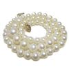 Image 1 : Fine Graduated Aaa White 4.5-9mm Akoya Pearl Necklace 17" 14k Gold