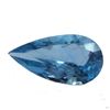 Image 4 : 3 Ct 14.4x7.9 Mm Untreated Faceted Natural Blue Aquamarine Pear Cut Stone