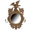 Image 2 : 19thc Regency-Style Gilt Wood Convex Eagle Mirror