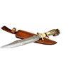 Image 5 : 15" Inch Hand Made Damascus Steel Hunting Bowie Knife Deer Antler