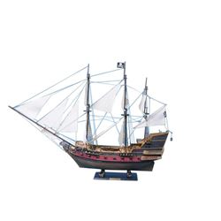 Captain Kidd's Adventure Galley Limited Model Pirate Ship 36" - White Sails