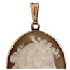 Image 3 : 14kt Gold Carved Shell Cameo Brooch Pendant