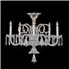 Image 1 : Crystal & Nickel Five Light Bell Chandelier