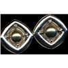 Image 1 : Signed Christian Dior Rhodium Clip-on Earrings
