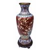 Image 2 : Large Baluster Form Cloisonne Vase, 26"h
