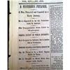 Original 1865 Newspaper, Abraham Lincoln Conspirators Assassination, John Surratt Arrest