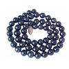Image 1 : 18" 7.5MM AAA GENUINE ROUND BLACK PEARL NECKLACE W. SOLID 14K YELLOW GOLD CLASP