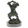 Image 1 : SAMURAI WARRIOR GENUINE HOTCAST PURE BRONZE STATUE ART