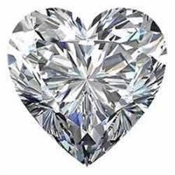 6 carat Heart Facet BIANCO Diamond
