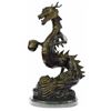 Image 1 : Original Limited Edition Signed Dragon by Thomas Bronze Sculpture Marble Base Statue
